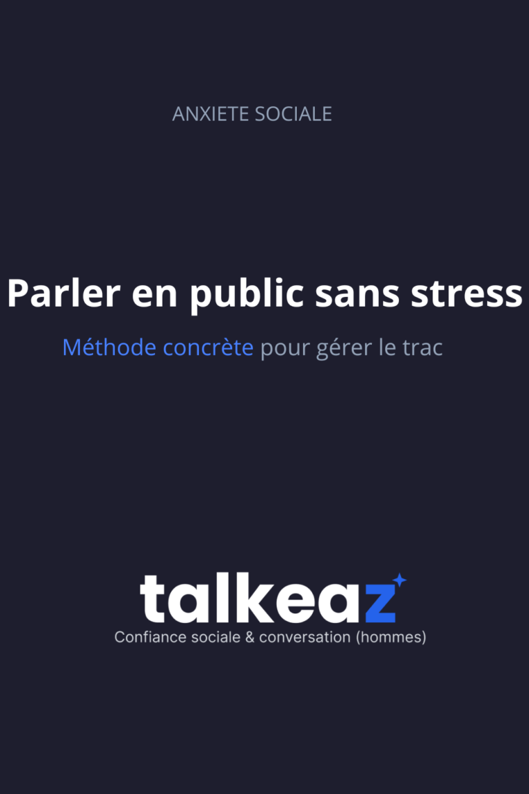 parler en public sans stress trac anxiété