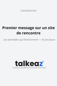 Tu cherches un premier message site de rencontre exemple qui fonctionne vraiment ?