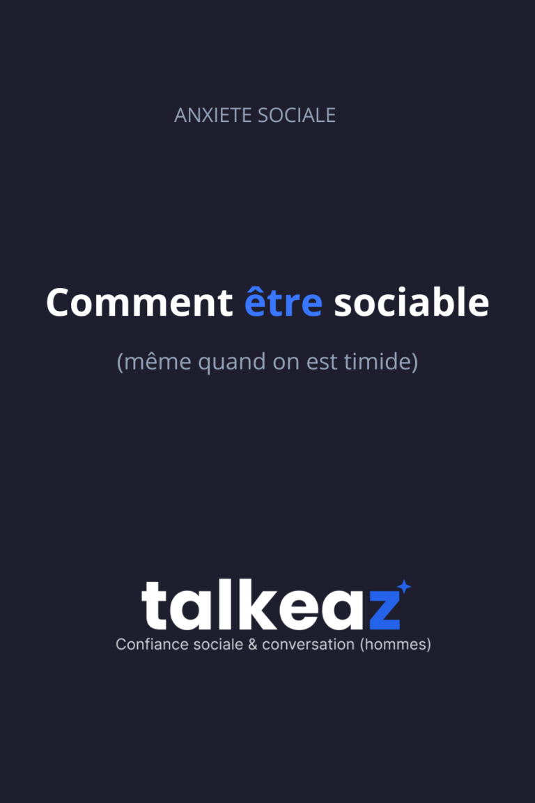 comment être sociable