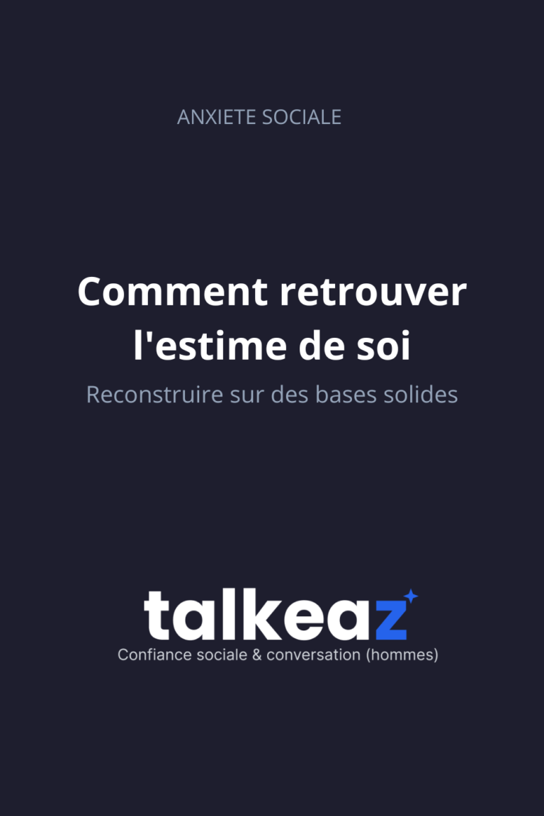 comment retrouver l'estime de soi — homme qui reconstruit sa confiance