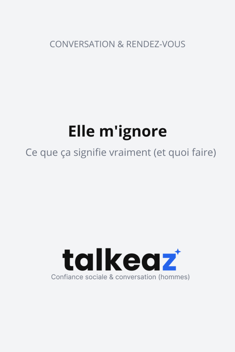 elle m'ignore — homme qui analyse un silence par message