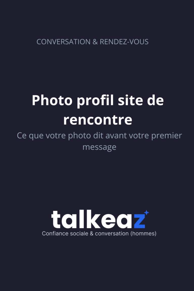photo profil site de rencontre homme qui transmet la confiance