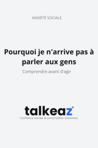 pourquoi je n'arrive pas à parler aux gens — homme qui réfléchit en situation sociale