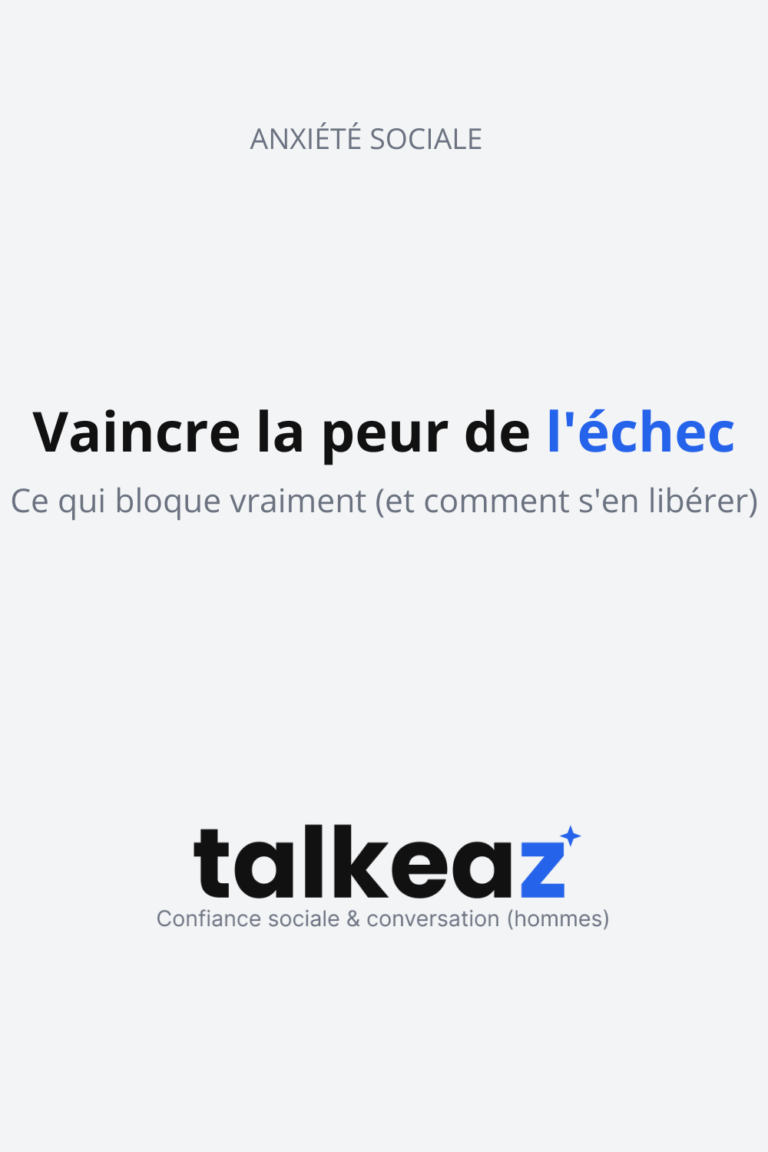 vaincre la peur de l'échec — homme qui surmonte sa peur d'agir