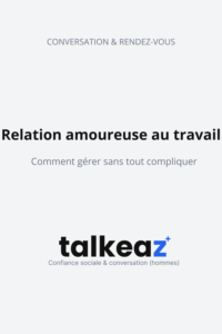 relation amoureuse au travail — homme qui gère une relation dans un contexte professionnel