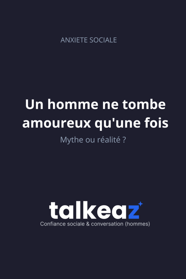un homme ne tombe amoureux qu'une fois — mythe ou réalité sur la psychologie masculine