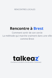 rencontre à Brest — homme et femme discutant dans un café