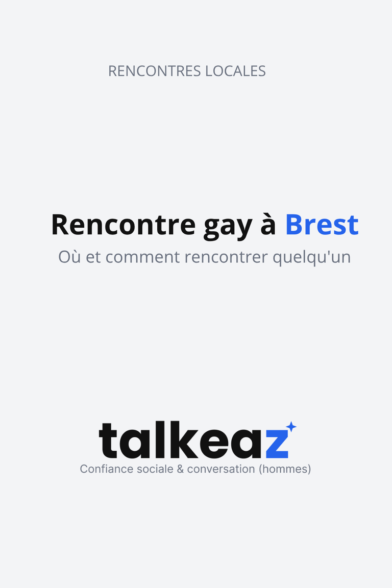 rencontre gay à Brest — deux hommes discutant